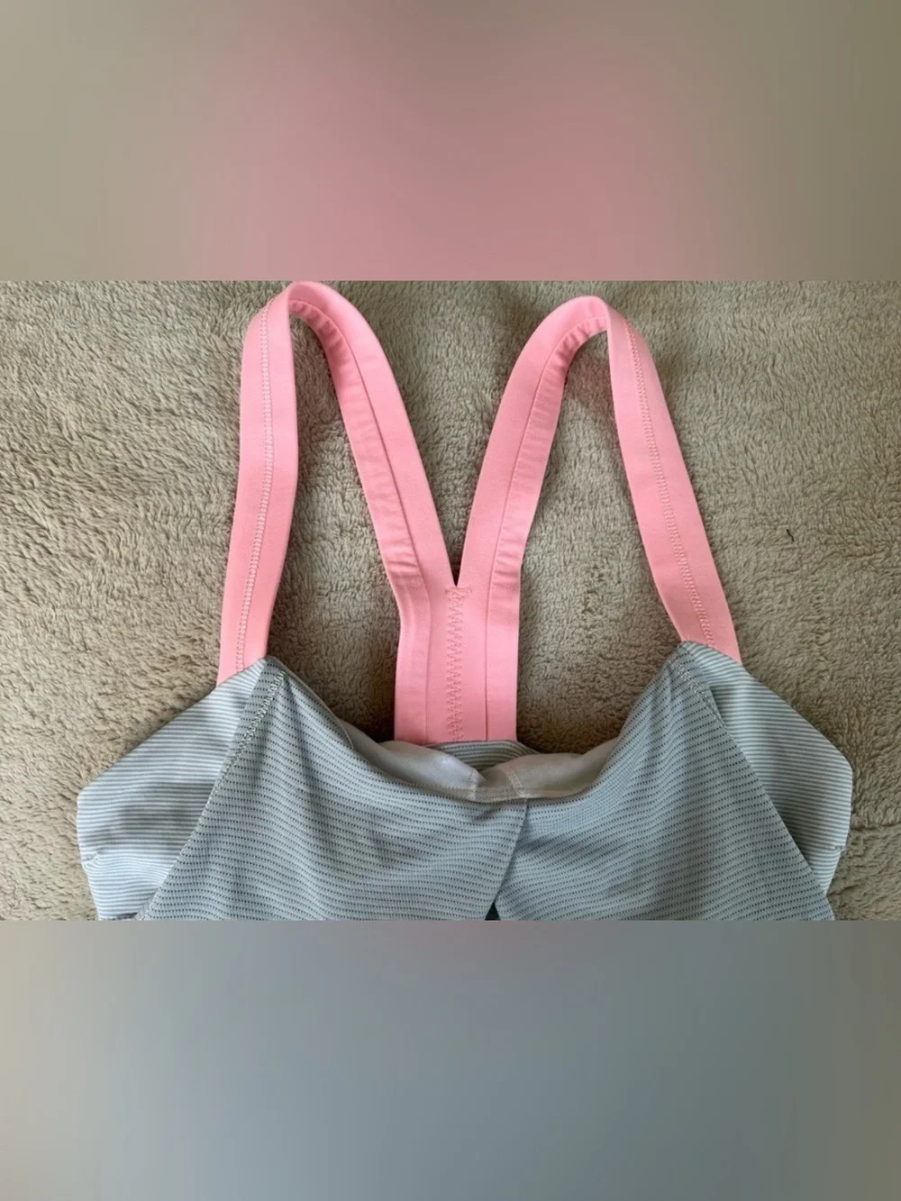 Lululemon Athletica Pink and Gray top